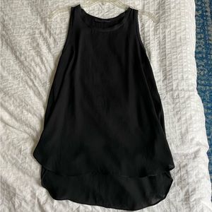 Olivaceous black tank top